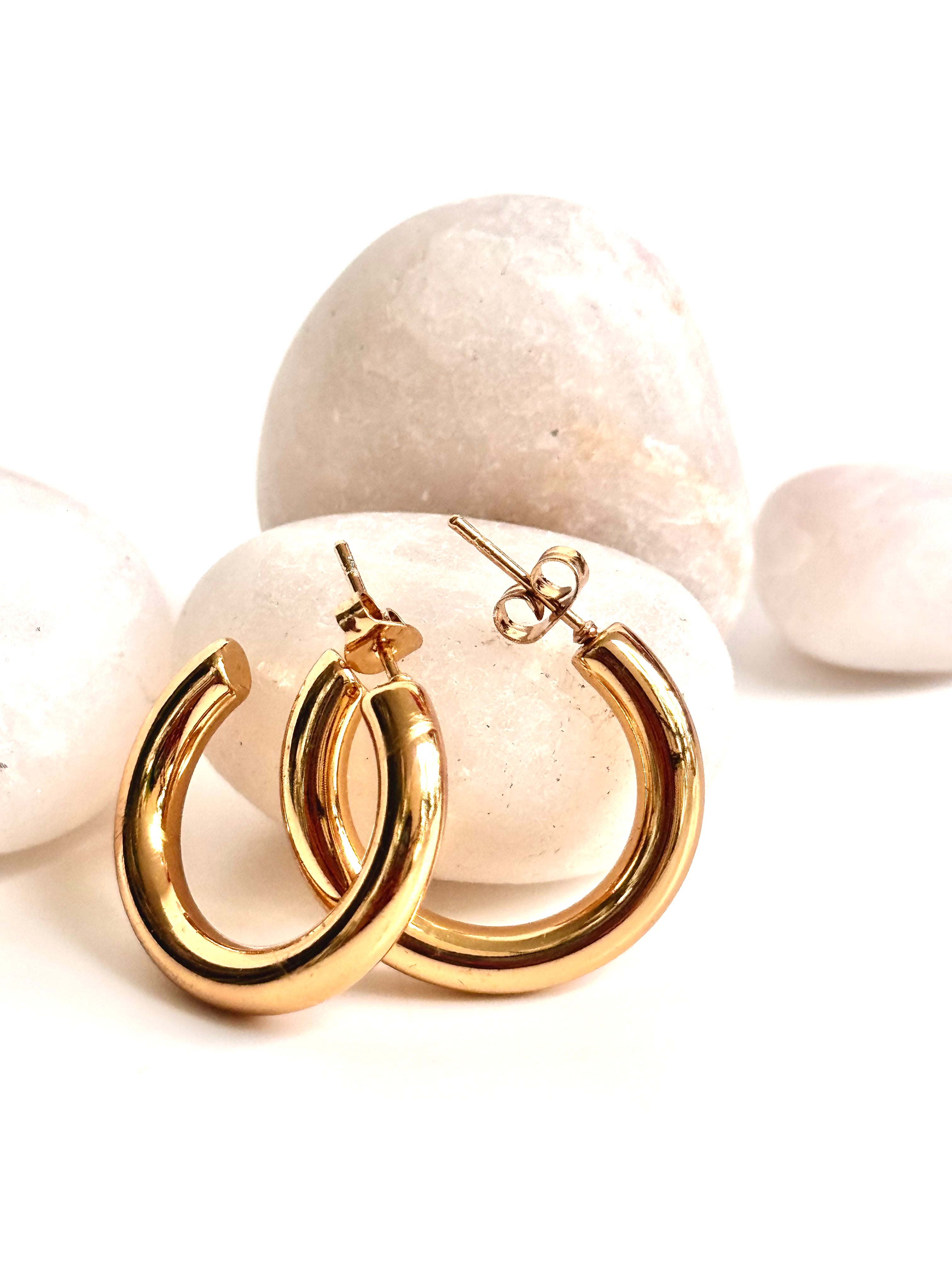 Golden Hug Hoops