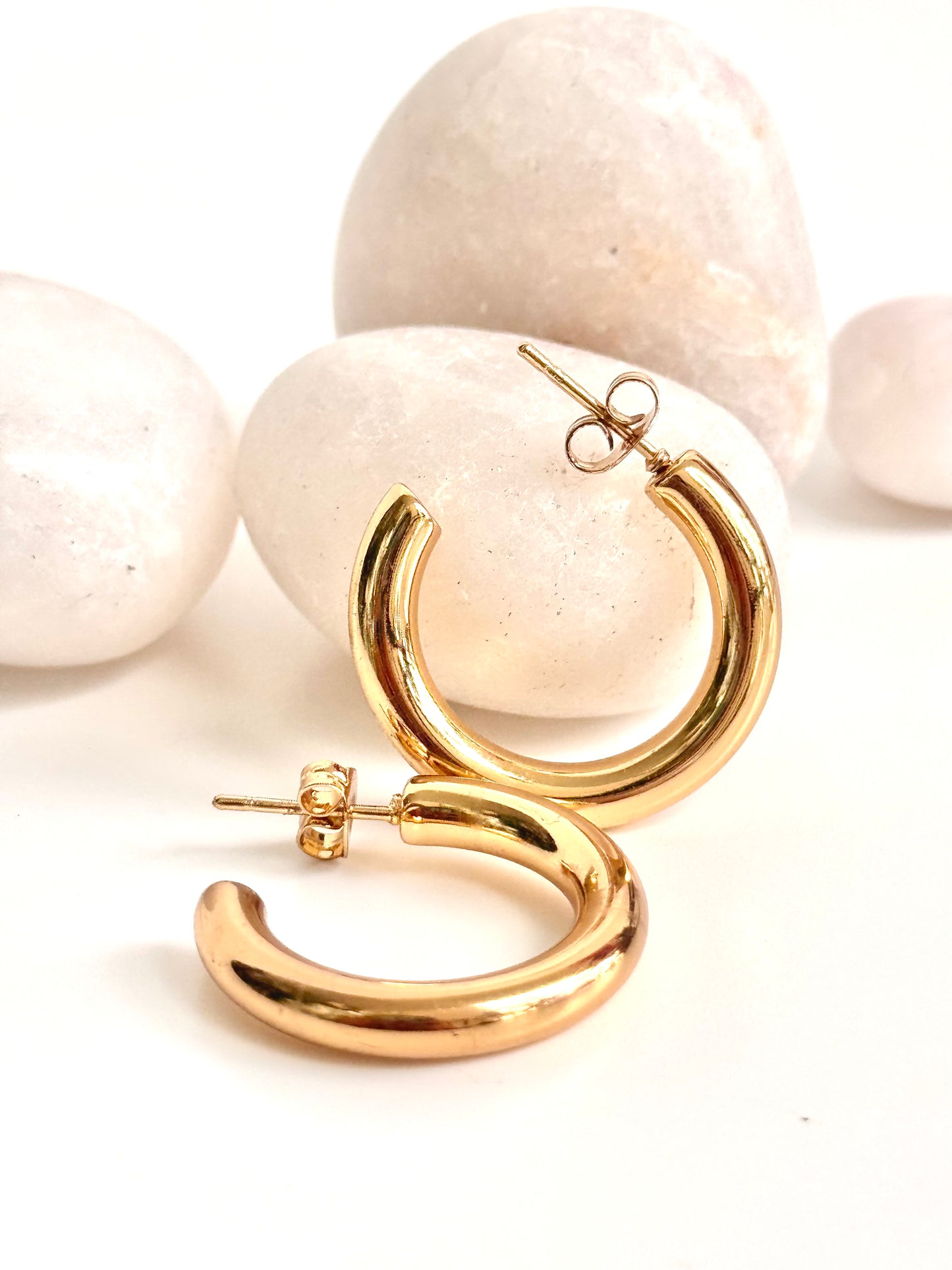 Golden Hug Hoops
