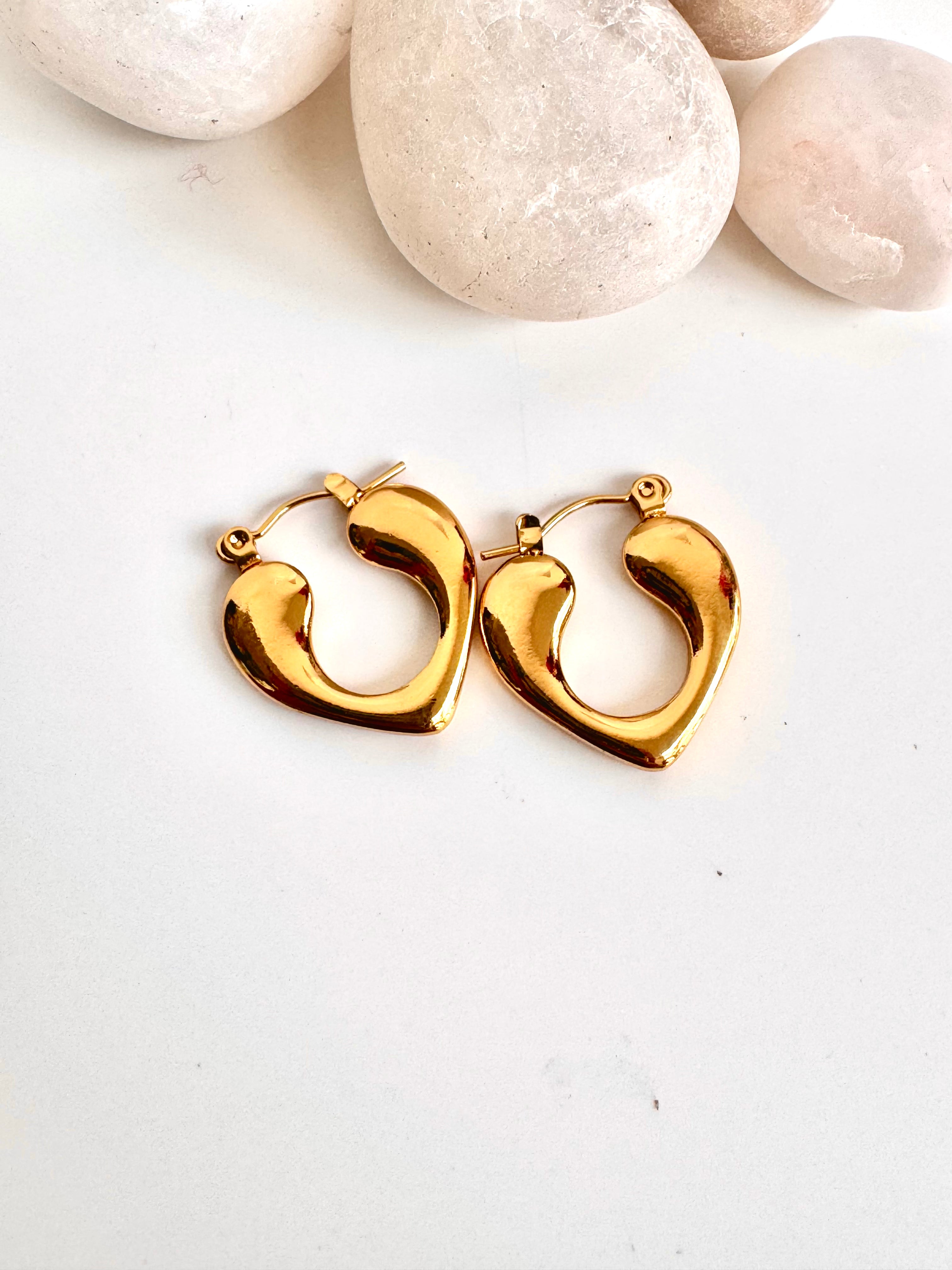 Melted Heart Hoops