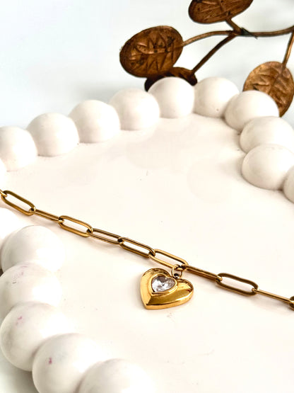 Linked Heart Spark Bracelet