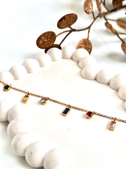 Rainbow Droplets Bracelet