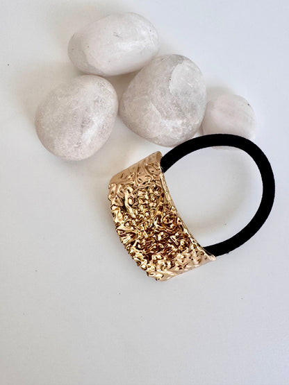 Golden Crush Hair Tie