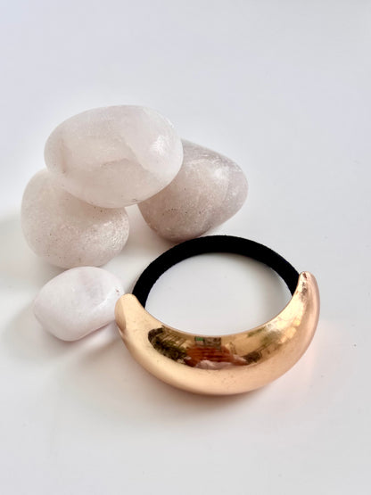 Golden Pebble Hair Tie