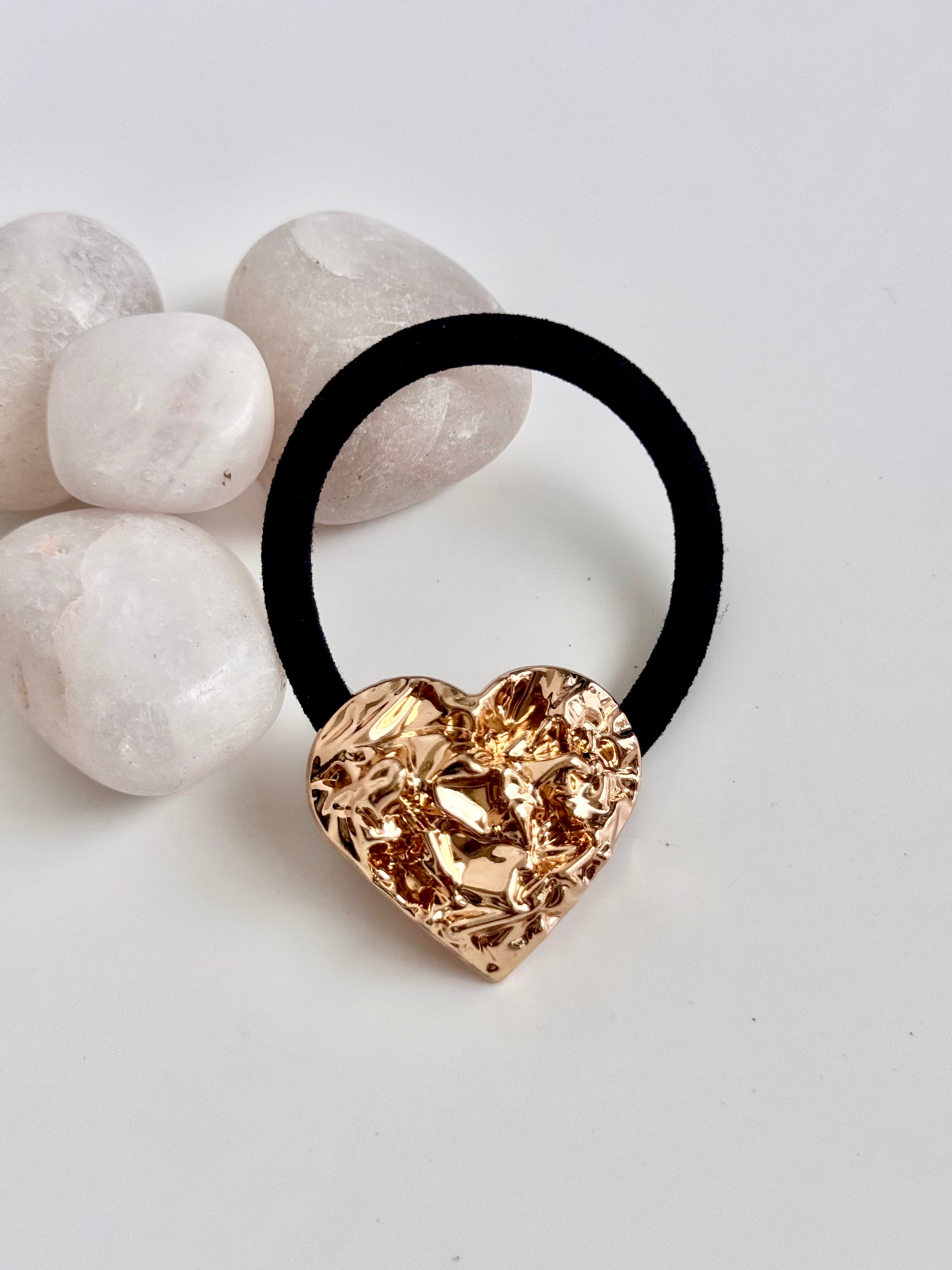 Crushed Heart Hair Tie