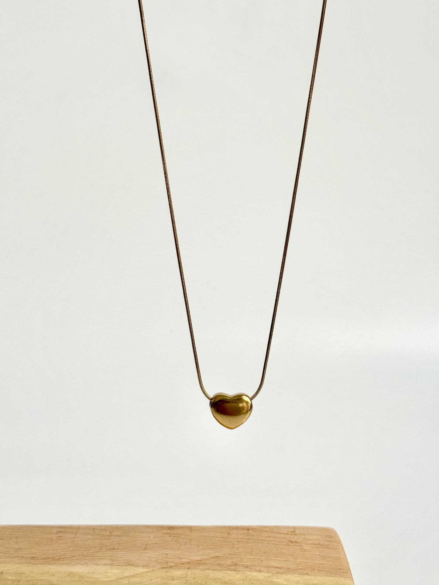 Pillow Heart Necklace