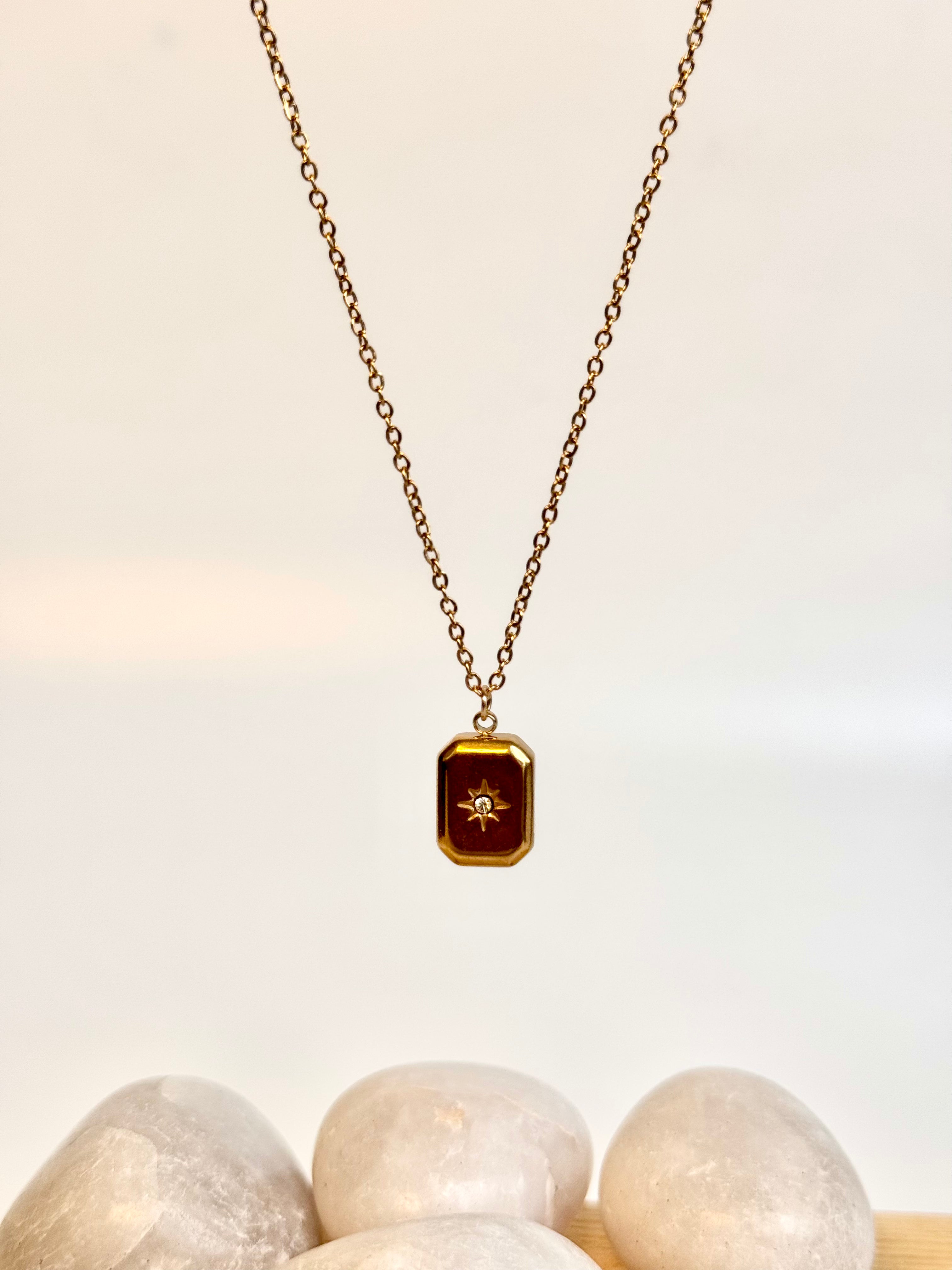 Stardust Tag Necklace